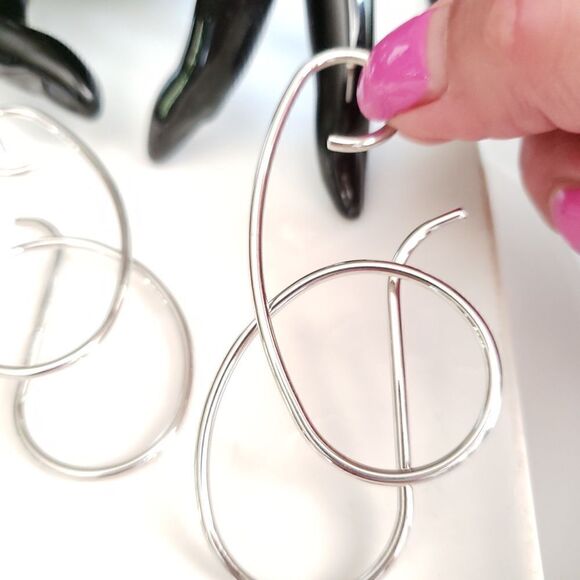 New! Zara Extravagant Geo Earrings - Picture 6 of 16